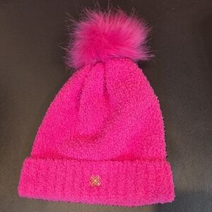 Lilly Pulitzer Bright Pink Pom Pom Beanie
